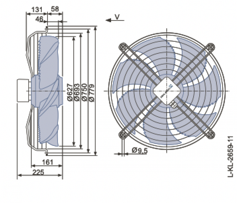 Ventilator axial Ziehl Abegg FN063-6EK.4I.V7P1 (630 mm) ✇ DTN